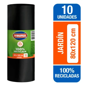Bolsa Basura Biorollo 80x120 x10 un. Virutex - para Contenedor 110-125 Lts.
