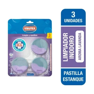 Limpiador Inodoro Estanque Pastilla x3 VTX