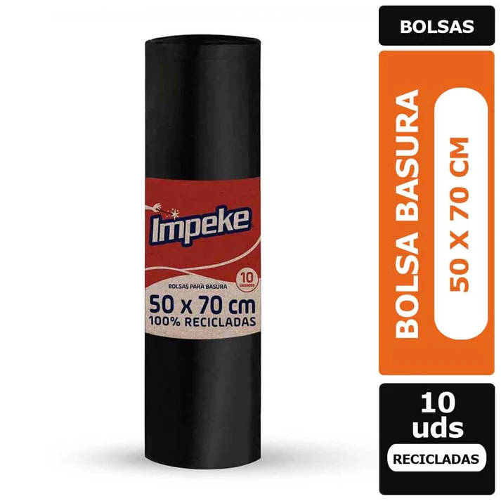 Bolsa Basura 50x70 Impeke x10 un.