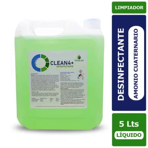 Desinfectante Amonio Cuater. Clean4+ x5 Lts. Prolim