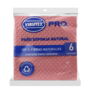Paño Esponja Color Rosado x6 VTX Pro
