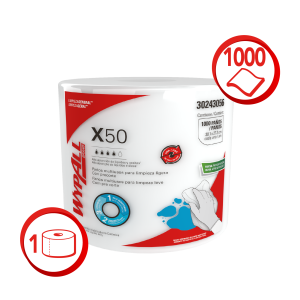 Paño Wypall X-50 Jumbo Roll x1000 un. Limpieza General - 30243056