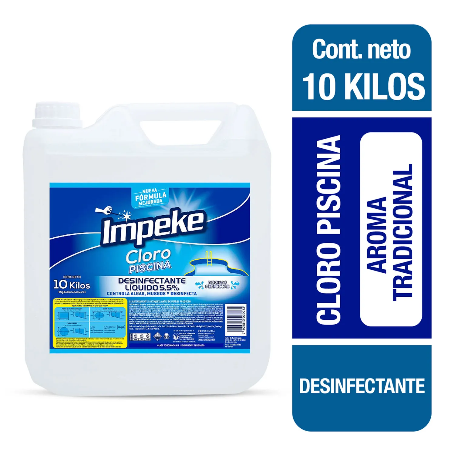 Cloro Piscina Impeke x10 Kg.