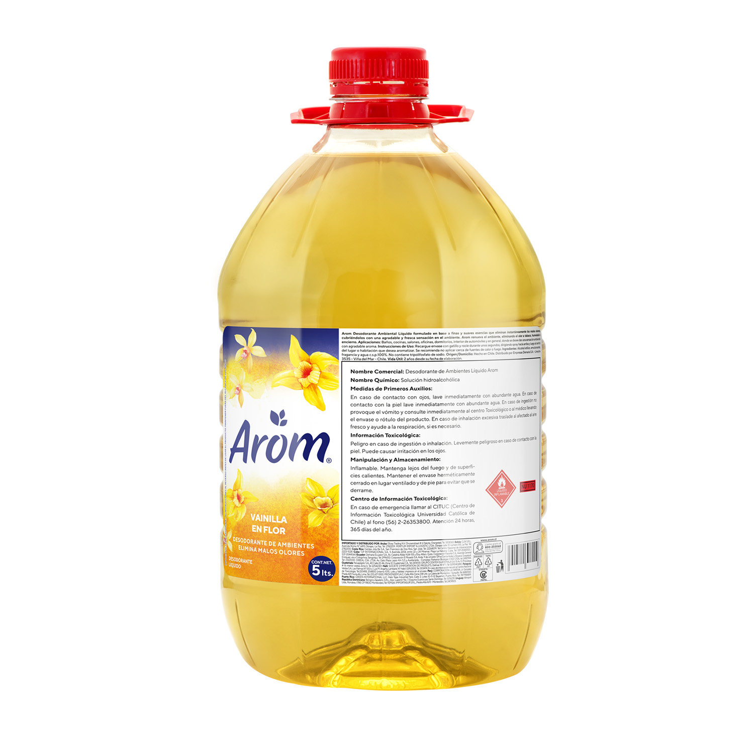 Desodorante Liquido Vainilla x5 Lts. Virginia Pro
