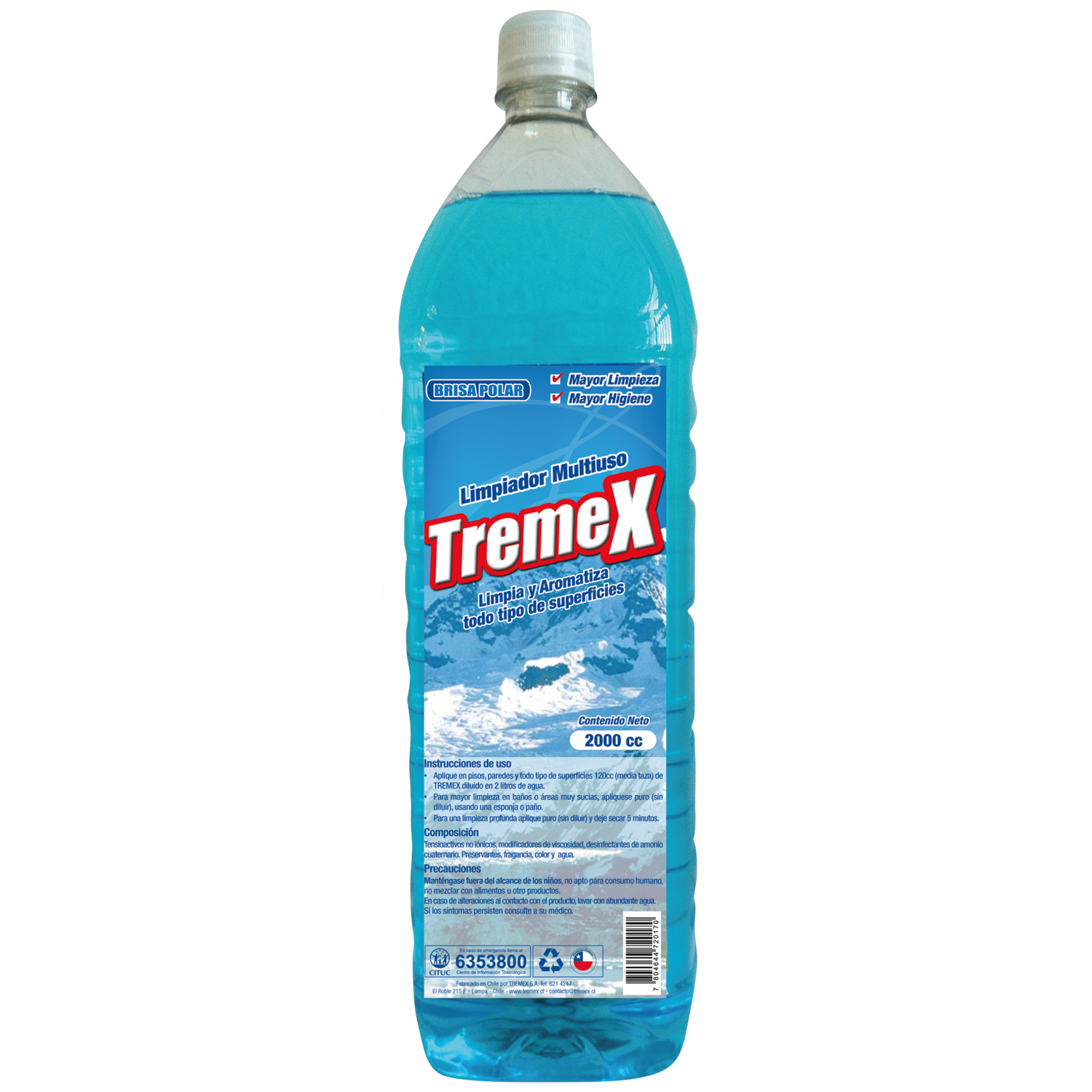 Limpiador de Piso Tremex Aroma Brisa Polar * 2 Lts.