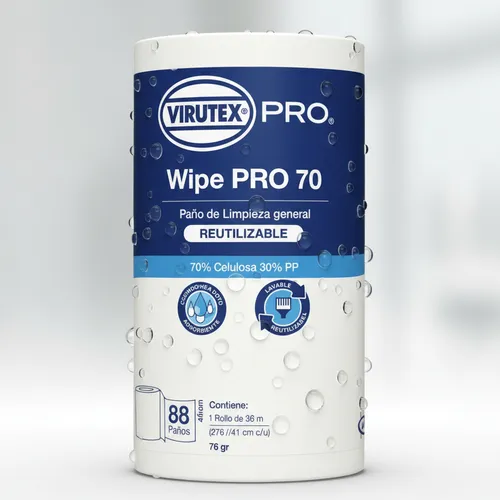 Paño Wipepro 70gr Rollo Blanco x88 Hojas VTX Pro