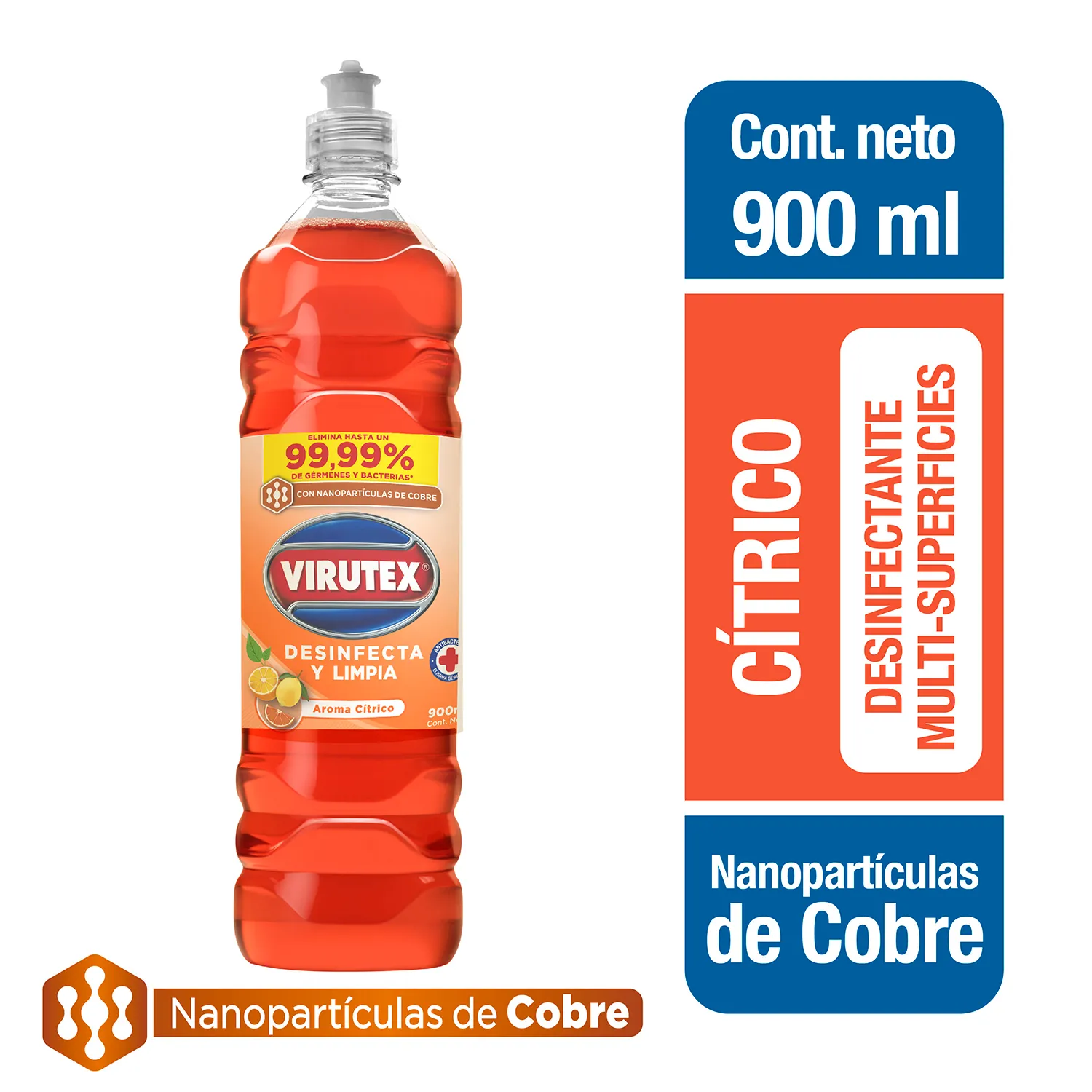 Limpiador Desinfectante Sup Citrico 900 VTX