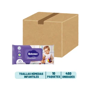 Toalla Humeda Babysec Premium 10 Paq.x45 un.