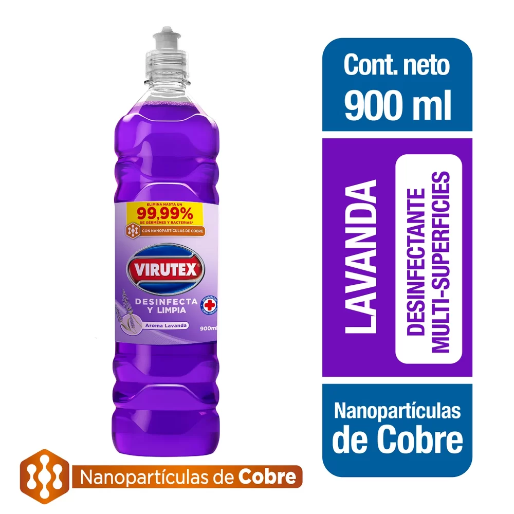 Limpiador Desinfectante Sup Lavanda 900 VTX