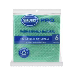Paño Esponja Color Verde x6 VTX Pro