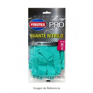 Guante Nitrilo Verde Virutex Talla M