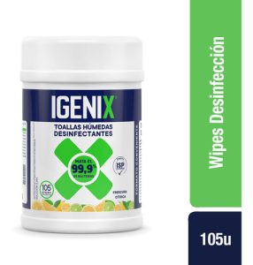 Igenix Wipes Desinfeccion Frasco x105 un.