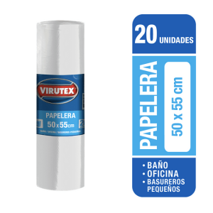 Bolsa Basura Blanca 50x55 x20 un. Virutex