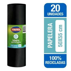 Bolsas Basura Bio Rollo 50x55 x20 un. Virutex