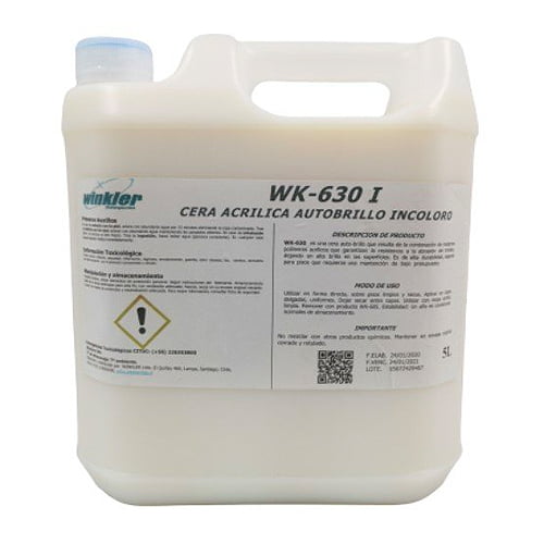 Cera Acrilica Autobrillo al 18% x5 Lts. Wk-630