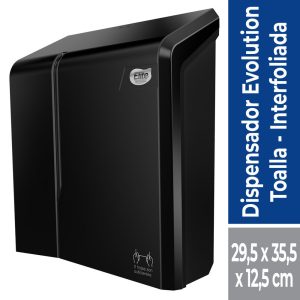 Disp. Toalla Doblada Negro Elite
