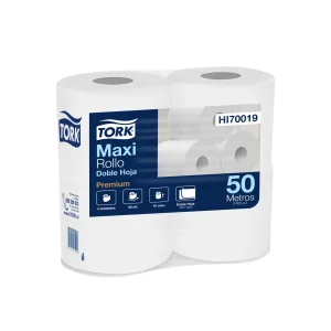 Papel Hig. Tork Premium 8 Paq.x4 Rollosx50 Mts. D/H