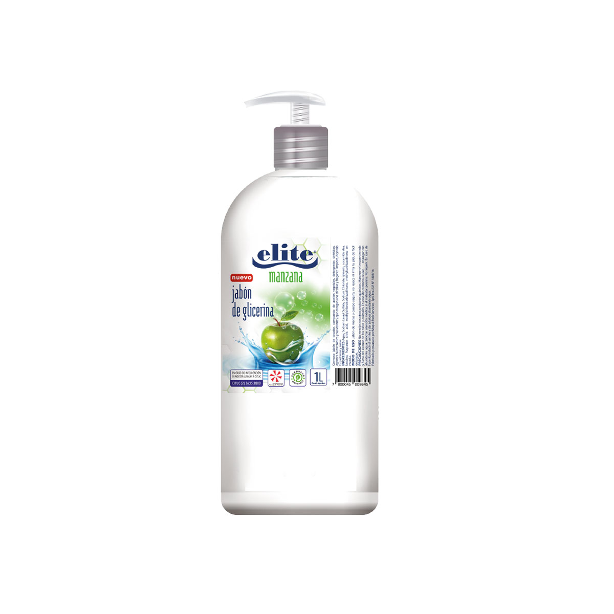 Jabón Liquido Glicerina x1 Lt. C/valvula Dosificadora