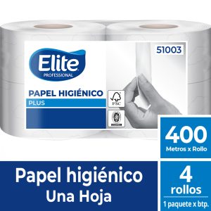 Papel Higiénico Elite Plus Uh 4x400 Mts.