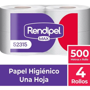 Papel Higiénico Rendipel Max Uh 4x500 Mts.