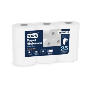Papel Hig. Tork Premium 8 Paq.x6 Rollosx25 Mts. D/H