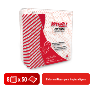 Paño Wypall X-50 FD Rojo 8x50 - 30228873