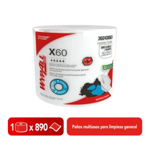 Paño Wypall X-60 Jumbo Roll Limpieza General x890 un. - 30243063