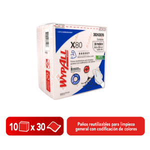 Paño Wypall X-80 x10 Paq. - 30243076