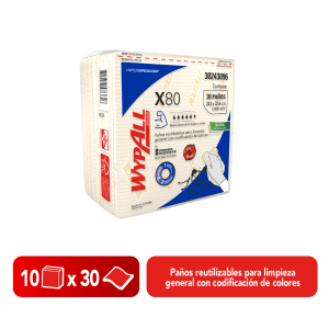 Paño Wypall X-80 x10 Paq. - 30243096