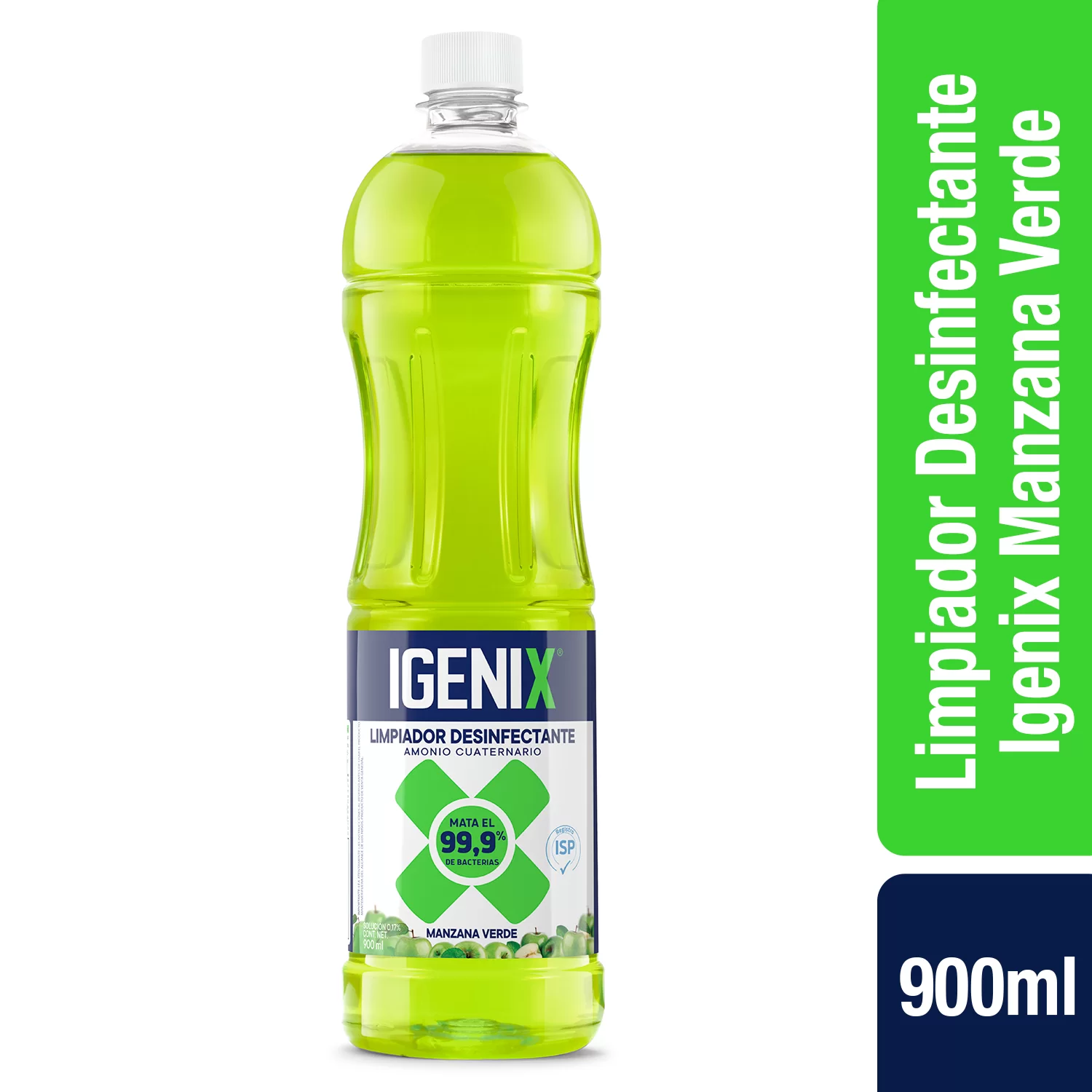 Limpiador Desinf. Igenix Manzana Verde x900 Ml. Pisos