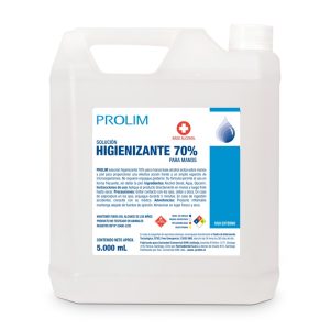 Alcohol Higienizante 70% x5 Lts. Prolim