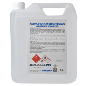 Alcohol Etilico Desnaturalizado 70% x5 Lt.