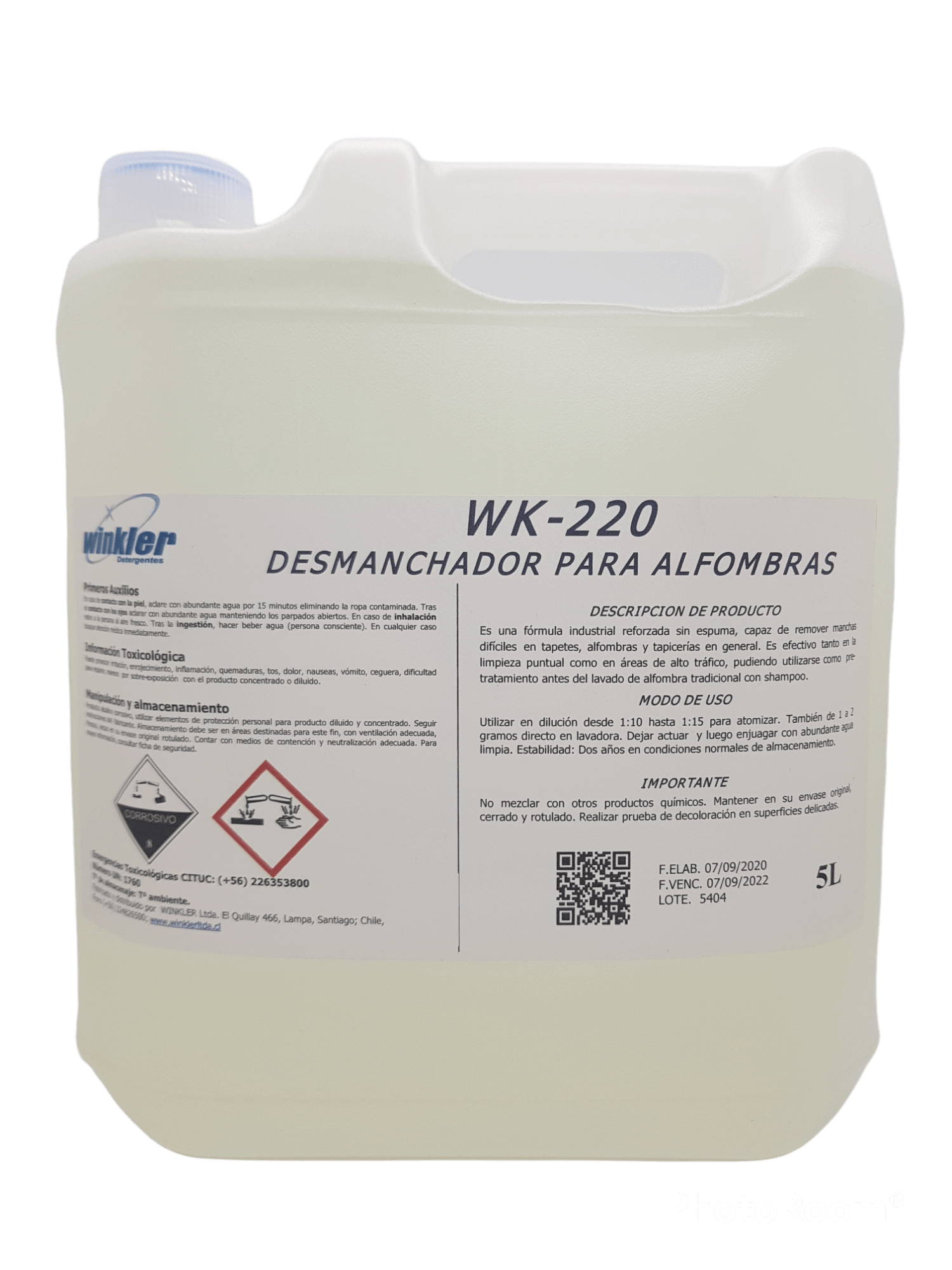 Desmanchador de Alfombras x5 Lts. Wk-220