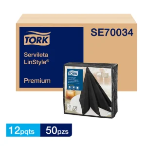 Servilleta Tork Premium Negra 12x50 un.