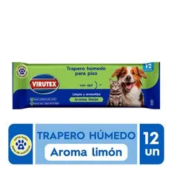 Trapero Humedo Pets Limón x12 VTX Mascotas