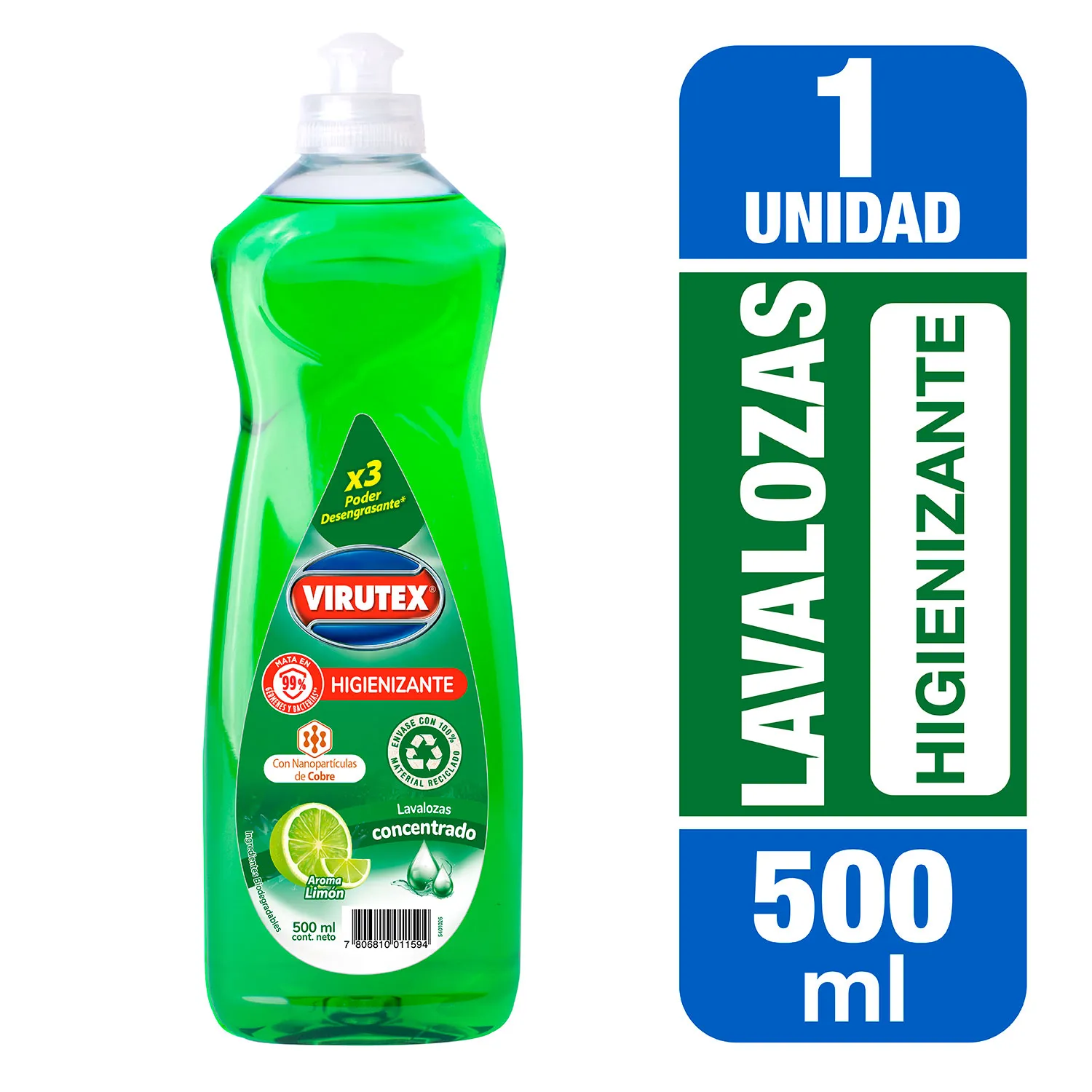 Lavaloza Higienizante 500 Ml. Virutex