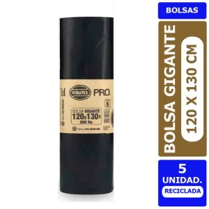 Bolsa Basura Bio Rollo 120x130 x5 Uni Virutex - para Contenedor 240 Lts.