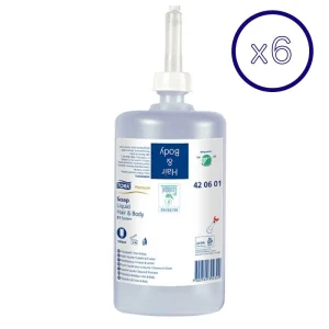 Jabón Tork Liquido Hairbody 6x1000 Ml.