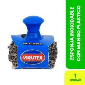 Esponja Inox con Mango Platinum Virutex