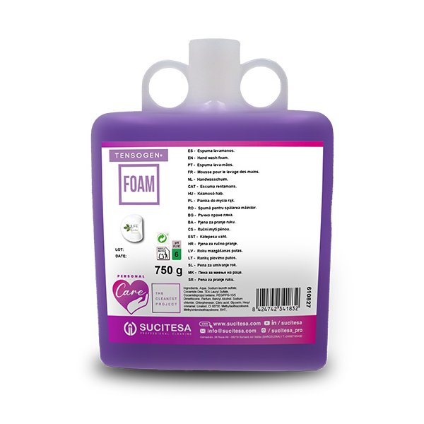 Tersosen Foam Bs x750 Ml. Jabón Cosmetico Espuma Sachet