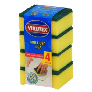 Esponja Lisa x4 - Clasica Virutex