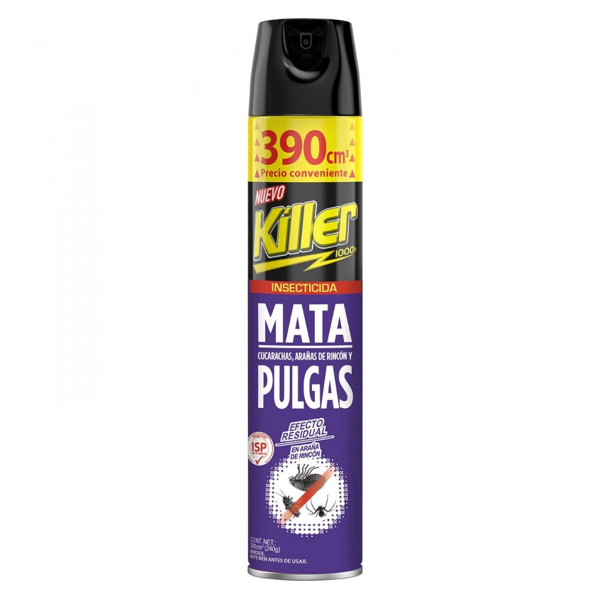 Insecticida Kiler 1000 Pulgas y Garrapatas x390 Cc.