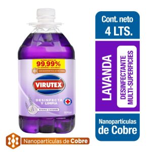 Limpiador Desinfectante Lavanda x4 Lts. Virutex