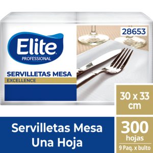 SERVILLETA ELITE EXCELLENCE MESA UH 9 PAQ X 300 HJS