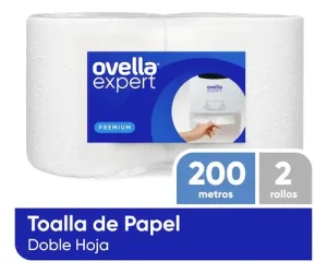 TOALLA OVELLA JUMBO DOBLE HOJA 2*200 MTS