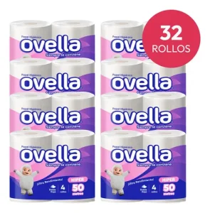 PAPEL HIGIENICO OVELLA PLUS 32*50 MTS D/H