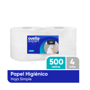 PAPEL HIGIENICO OVELLA INDUSTRIAL 4*500 MTS H/S