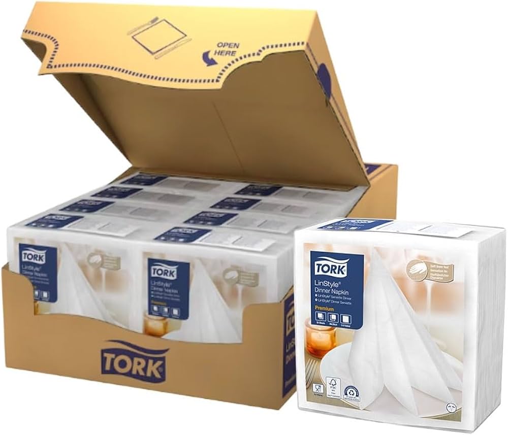 SERVILLETA DINNER TORK LINSTYLE BLANCA 14 PQ*50UN (4787220)