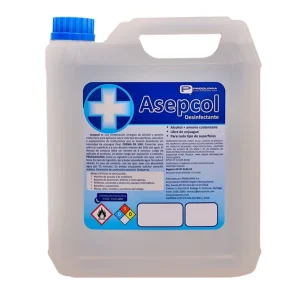 Asepcol x5 Lts. Desinfectante Base Alcohol+amonio Cuaternari - Proquimia