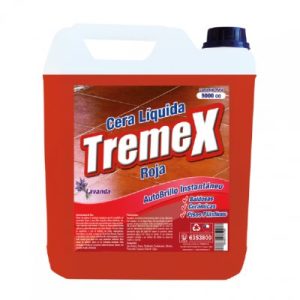 CERA LIQUIDA ROJA TREMEX AUTOBRILLO *5 LTS.